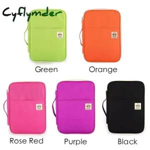 Cyflymder Waterproof Oxfored A4 File Folder Document Bag Business Briefcase Storage Bag for Notebooks Pens Pad Computers Student Gift