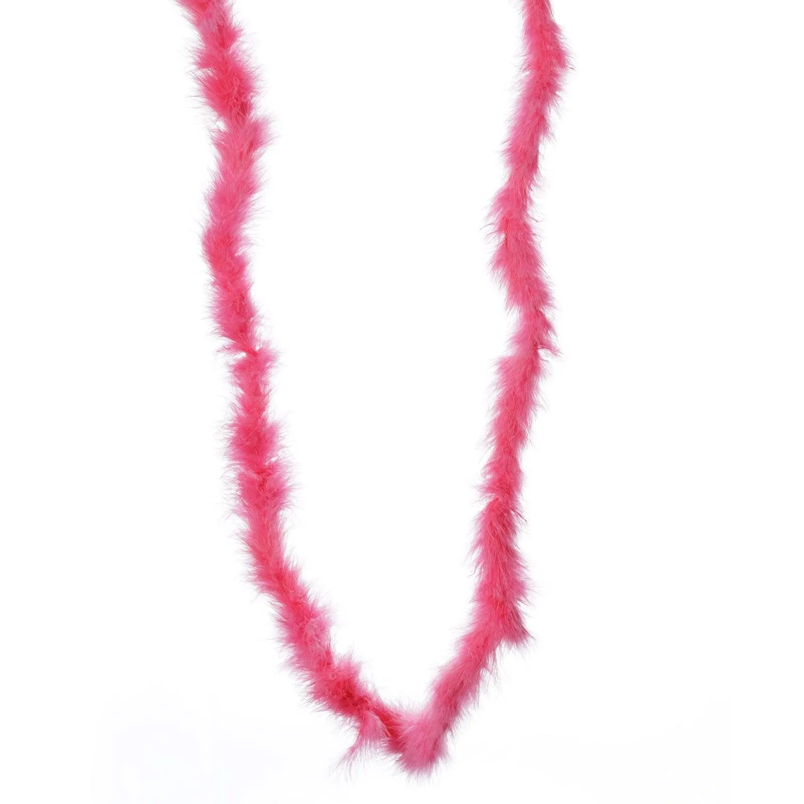 Deluxe Marabou Ostrich Feather Boa-Hot Pink-2 Yards