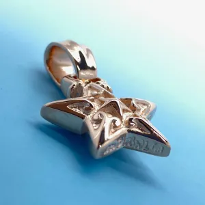 Double Star Pendant 18k Rose Gold Plating