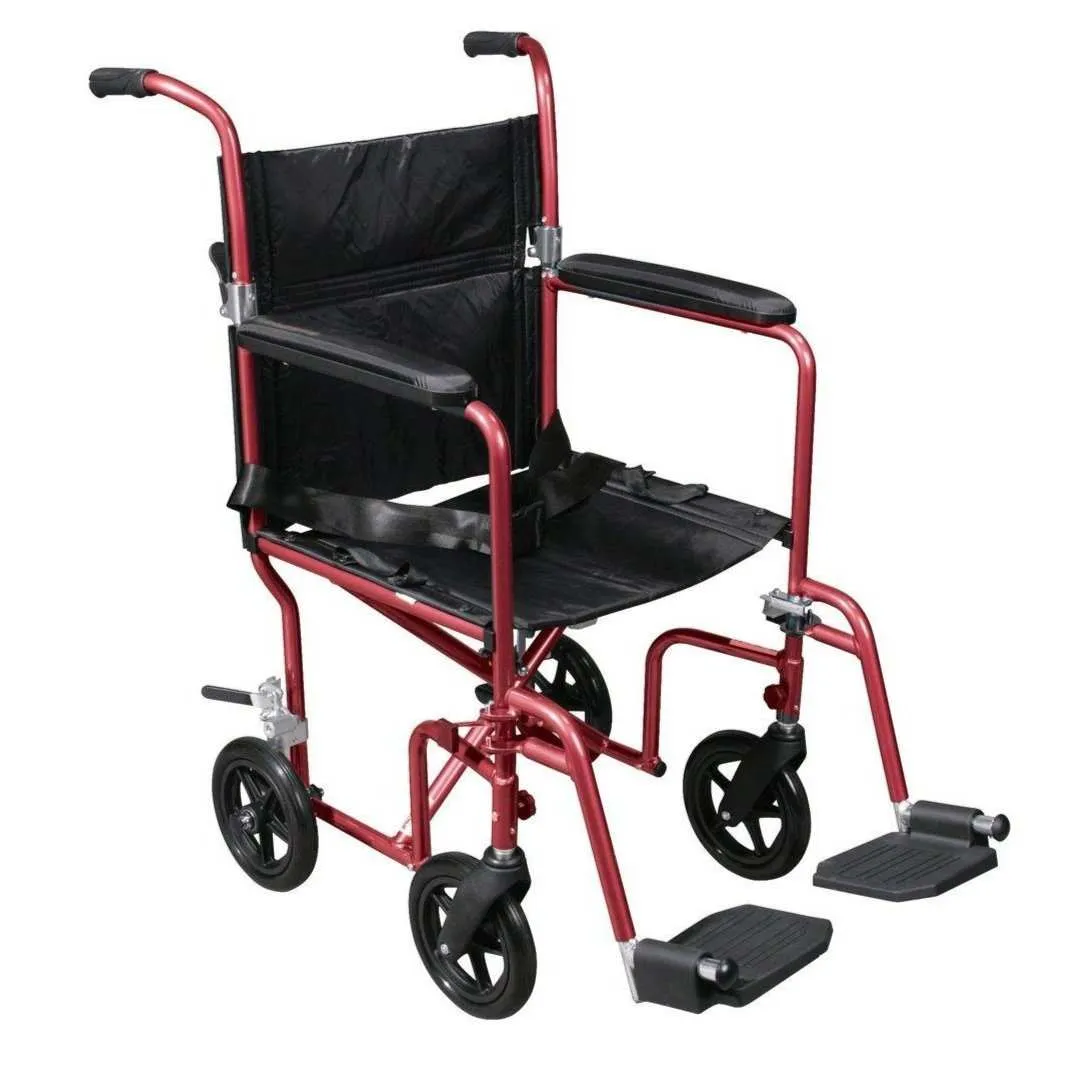 Drive Medical Flyweight Lightweight Transport Wheelchair