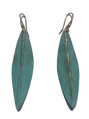 Earrings Arrow In Patina