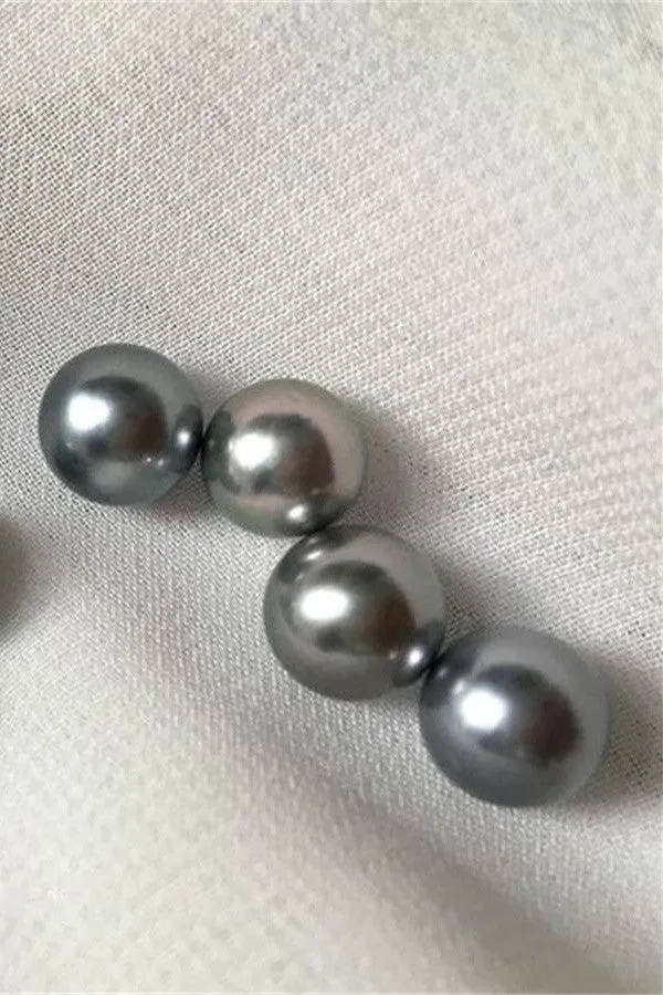 Elegant  AAA 8-11mm Tahitian Grey Color Loose Pearl P40