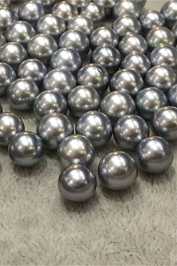 Elegant  AAA 8-11mm Tahitian Grey Color Loose Pearl P40