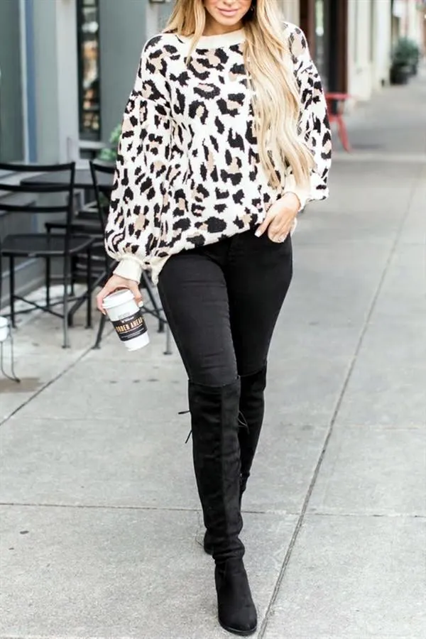 elveswallet Chic Leopard Pullover