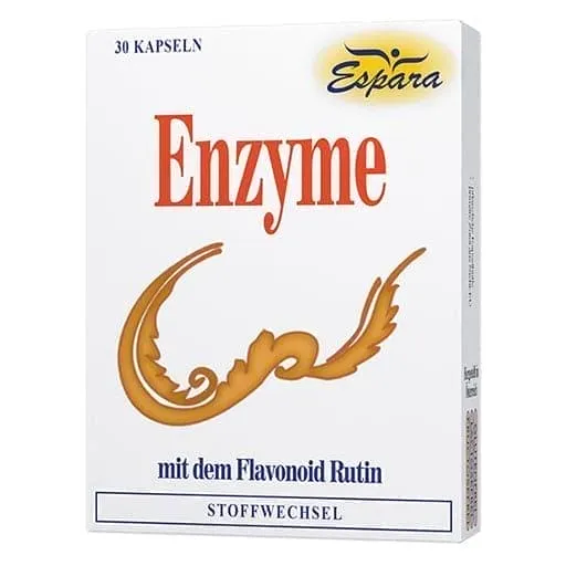 ENZYME Capsules, Dietary supplement with enzymes and rutin