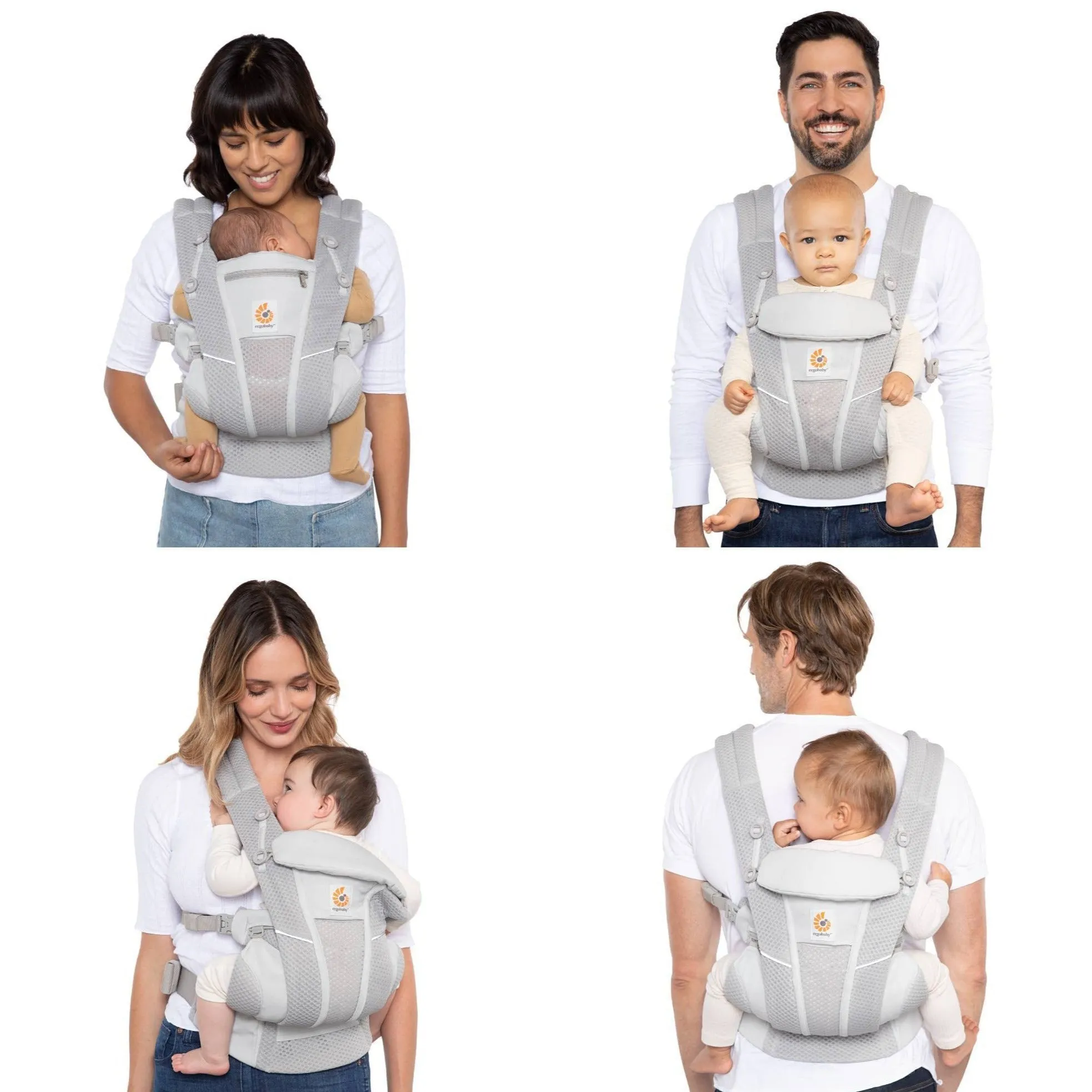 Ergobaby Omni Breeze All-Position Mesh Baby Carrier - Soft Olive Diamond