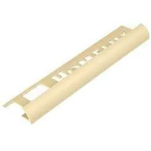 Evia Tile Trim 8mm x 2.5M PVC Round Edge Ivory