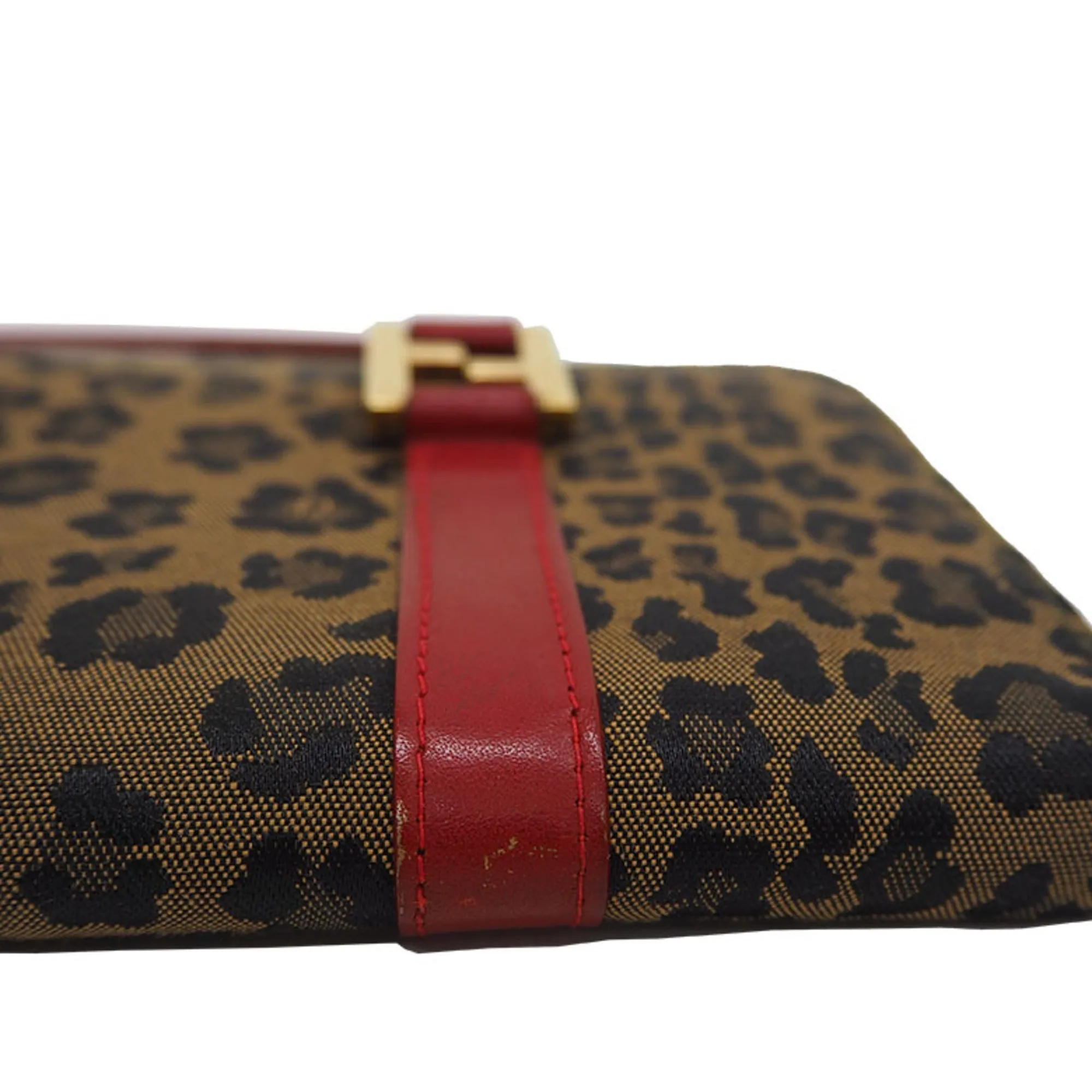 Fendi Leopard Travel Bag Brown