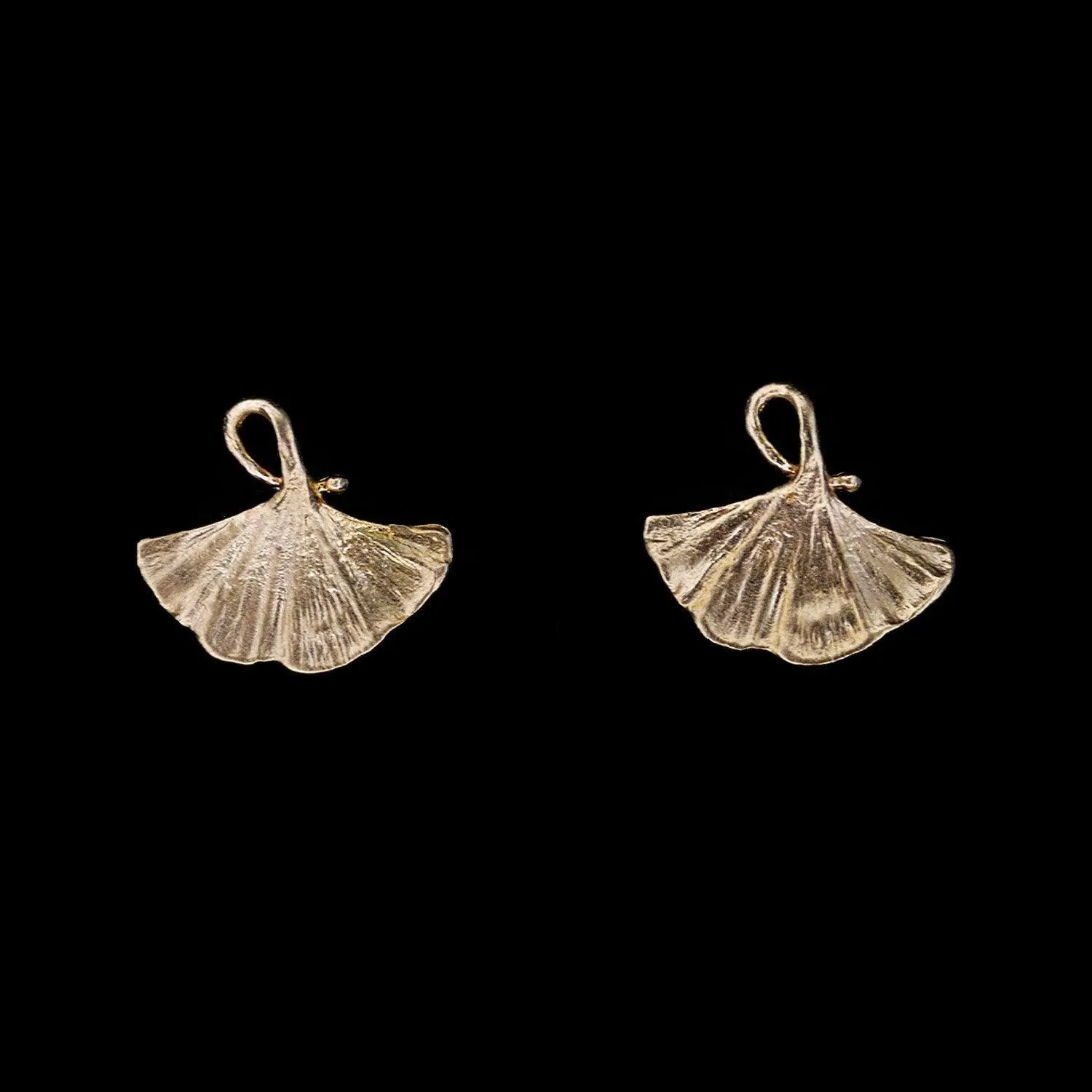 Fine Ginkgo Earrings - Post