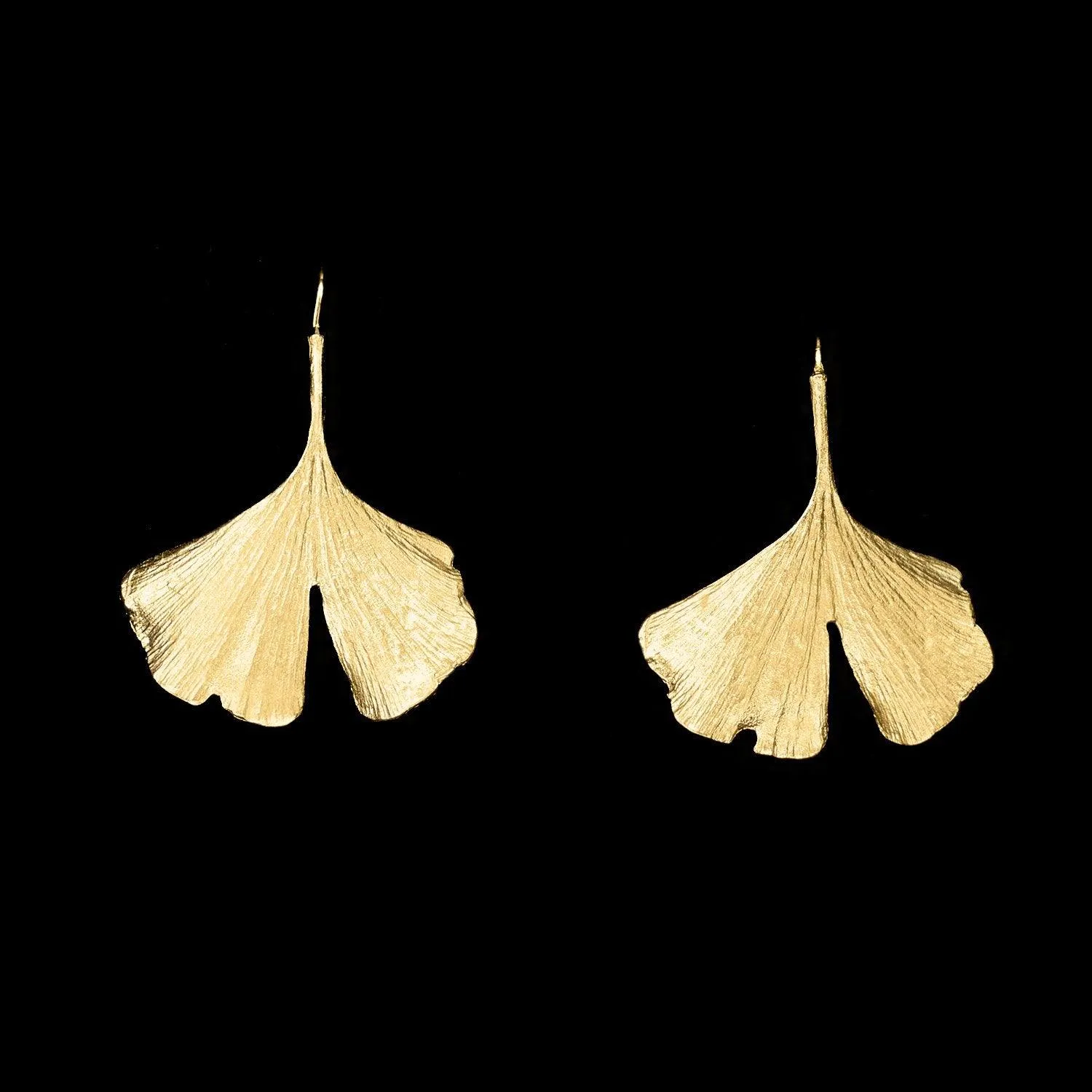 Fine Ginkgo Earrings - Wire