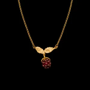 Fine Raspberry Pendant