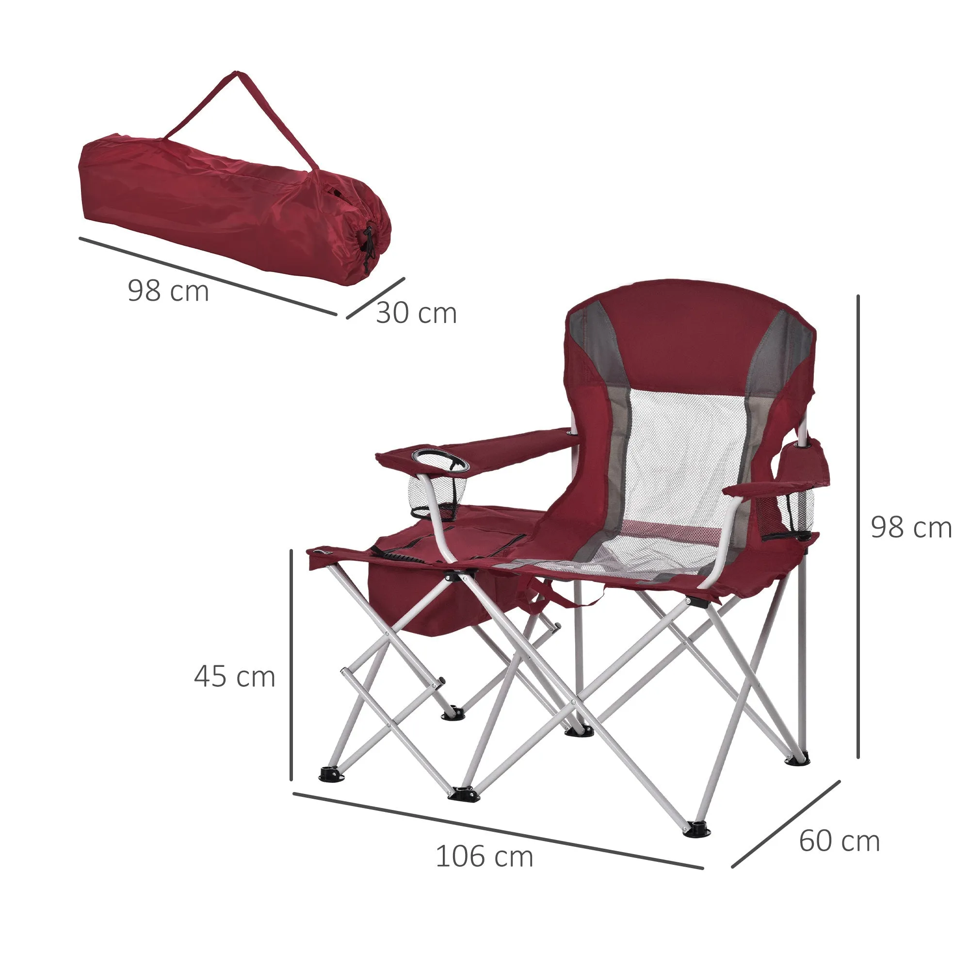 Folding Camping Chair w/ Insulation Bag