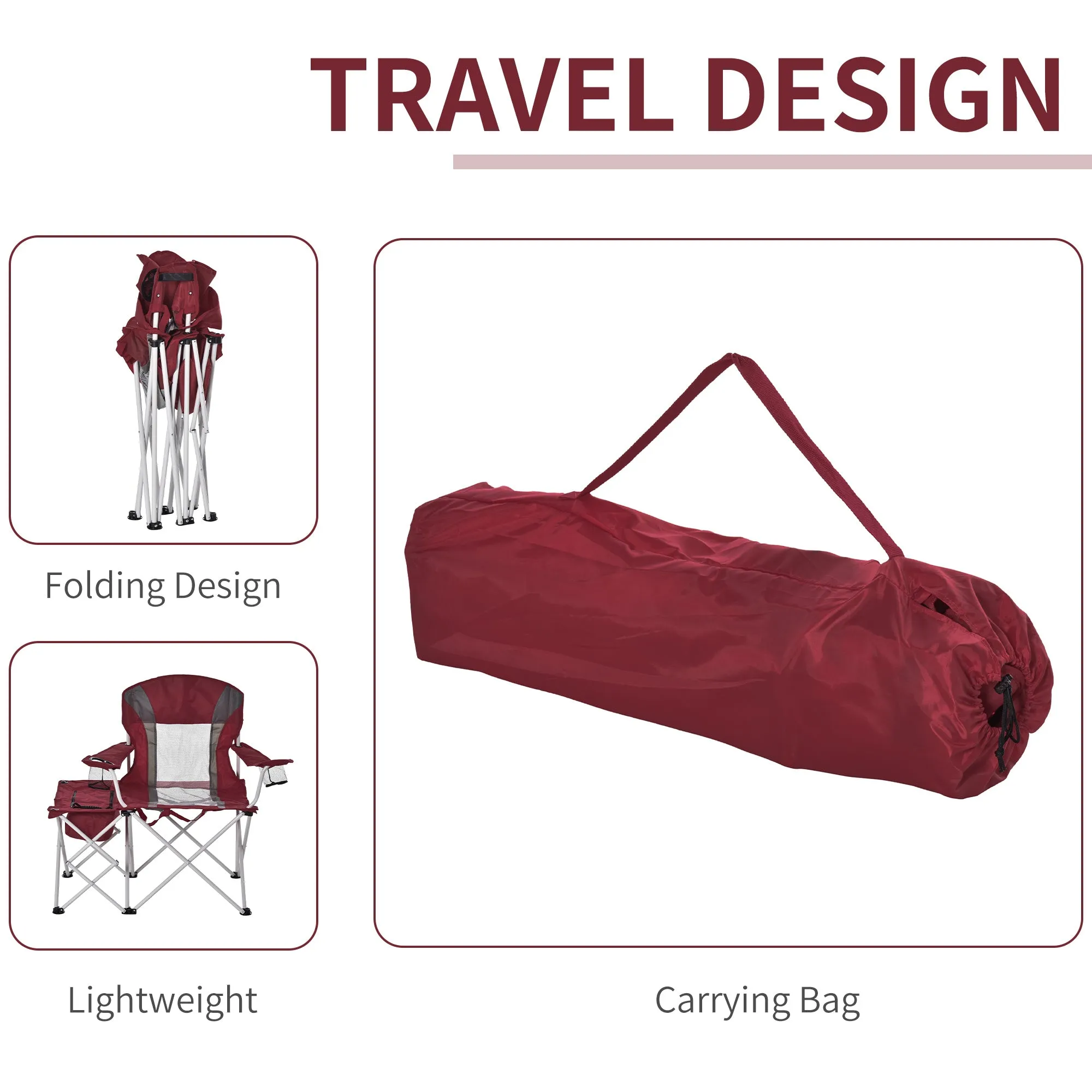 Folding Camping Chair w/ Insulation Bag