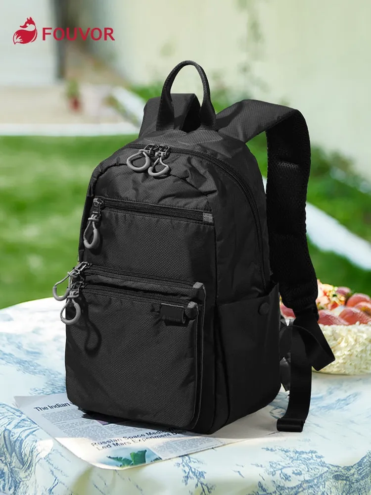 Fouvor Casual Backpack Female Shoulders Bag Oxford Commuter Large Capacity Outdoor Sports Women Canvas School Bag 2802-02