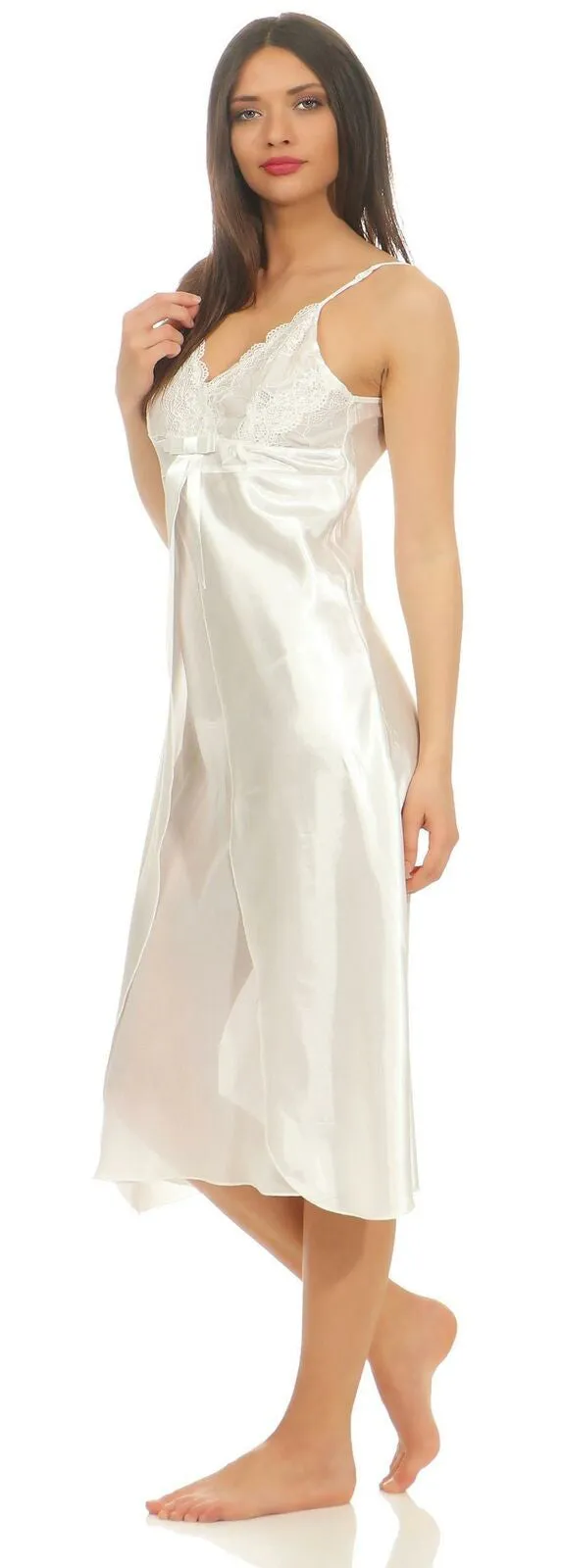 French Daina Silk Satin Elegant Bridal Nighty