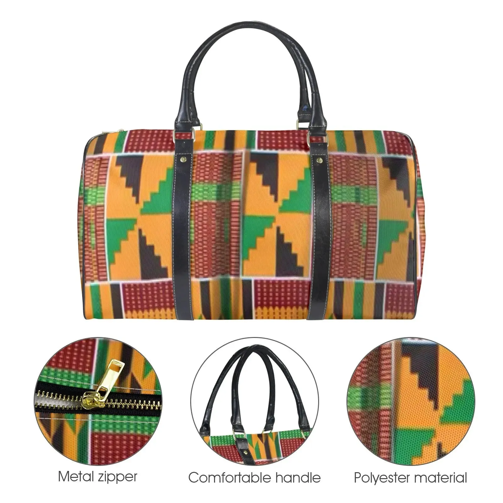 FZ African Print Travel Bag