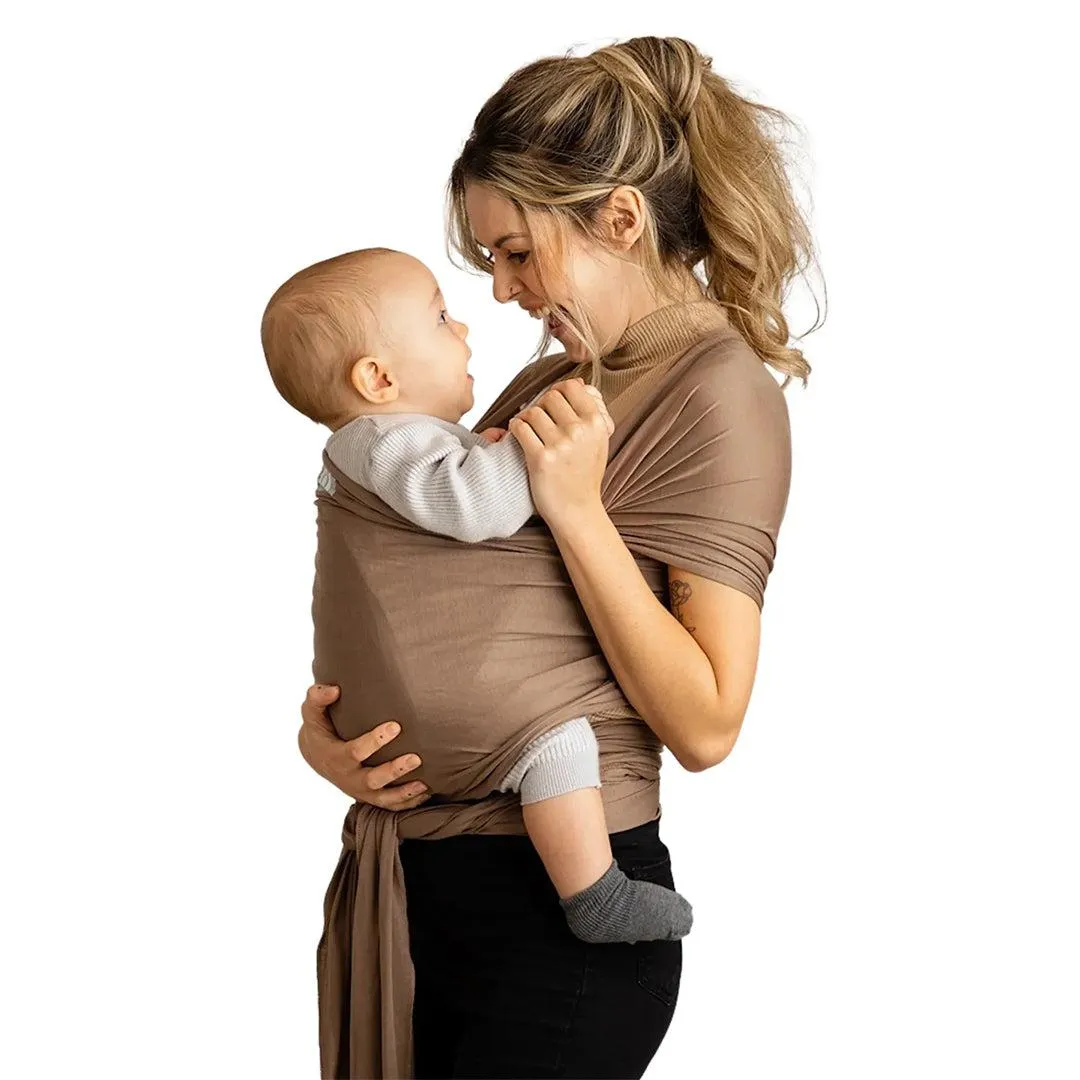 Gaia Baby Gaia Stretchy Baby Wrap Carrier - Organic Cotton - Nutmeg