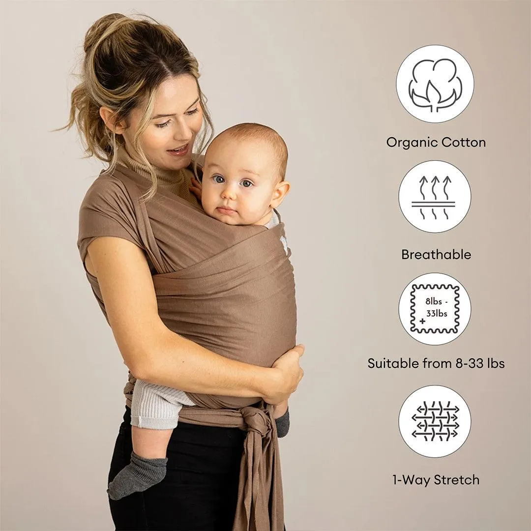 Gaia Baby Gaia Stretchy Baby Wrap Carrier - Organic Cotton - Nutmeg