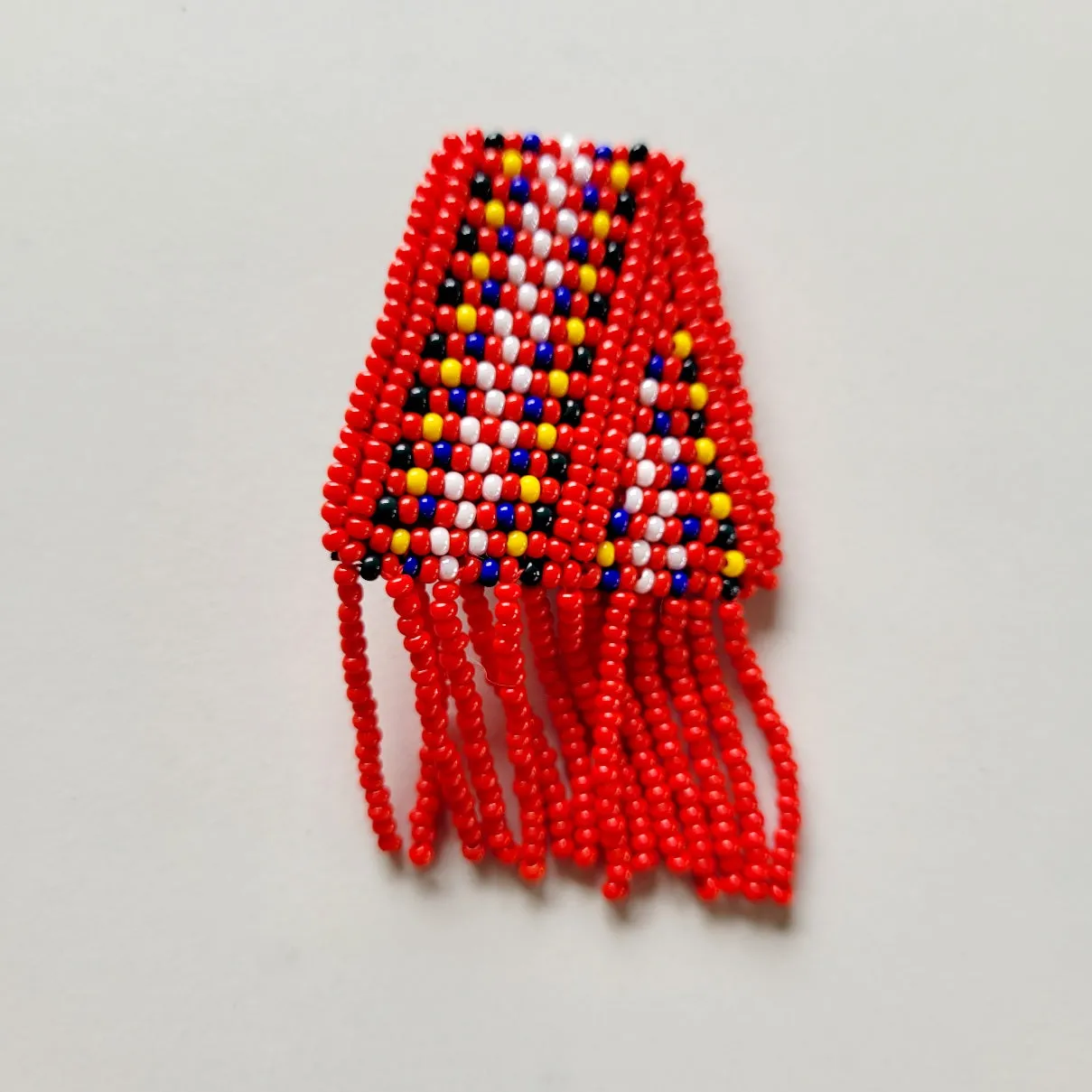 Hand crafted Beaded Metis Sash Pin