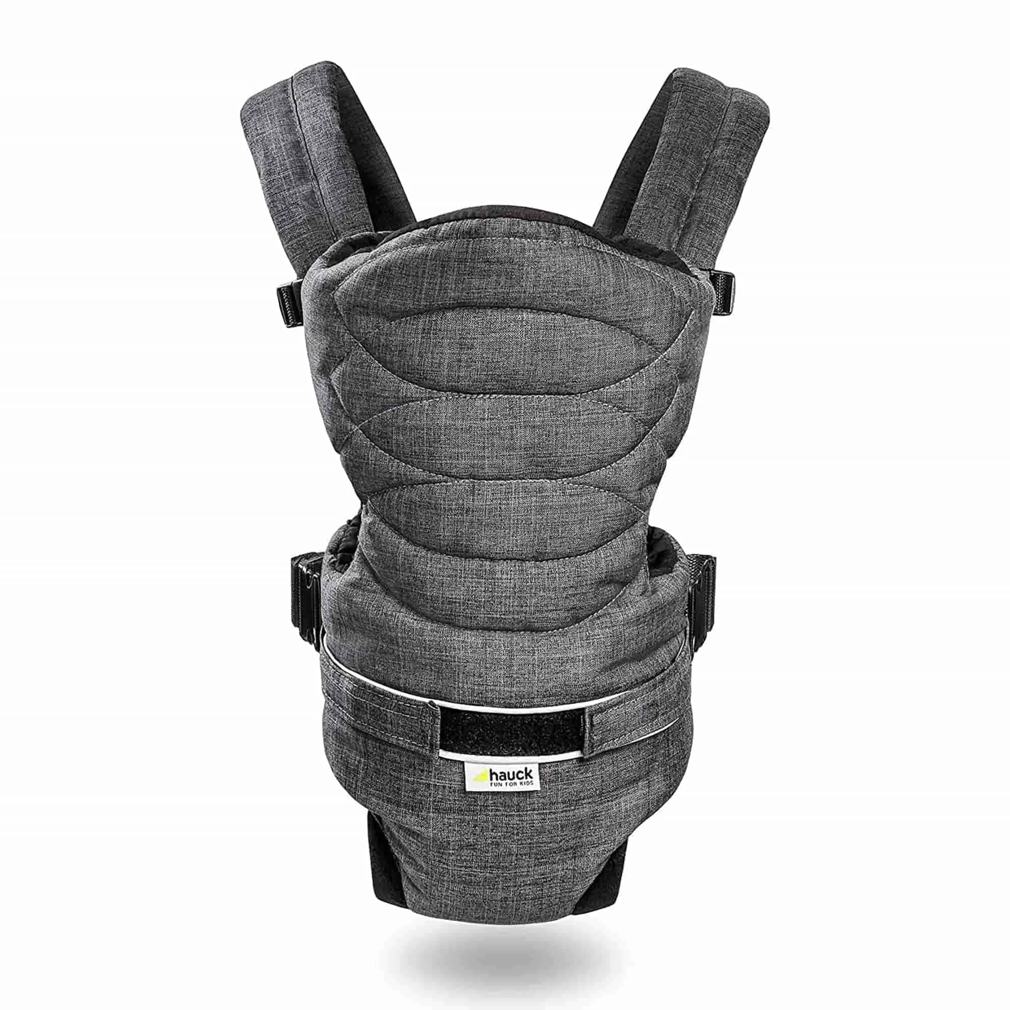 Hauck 2 Way Carrier Baby Carrier Melange Charcoal Birth  to 9M - Open Box