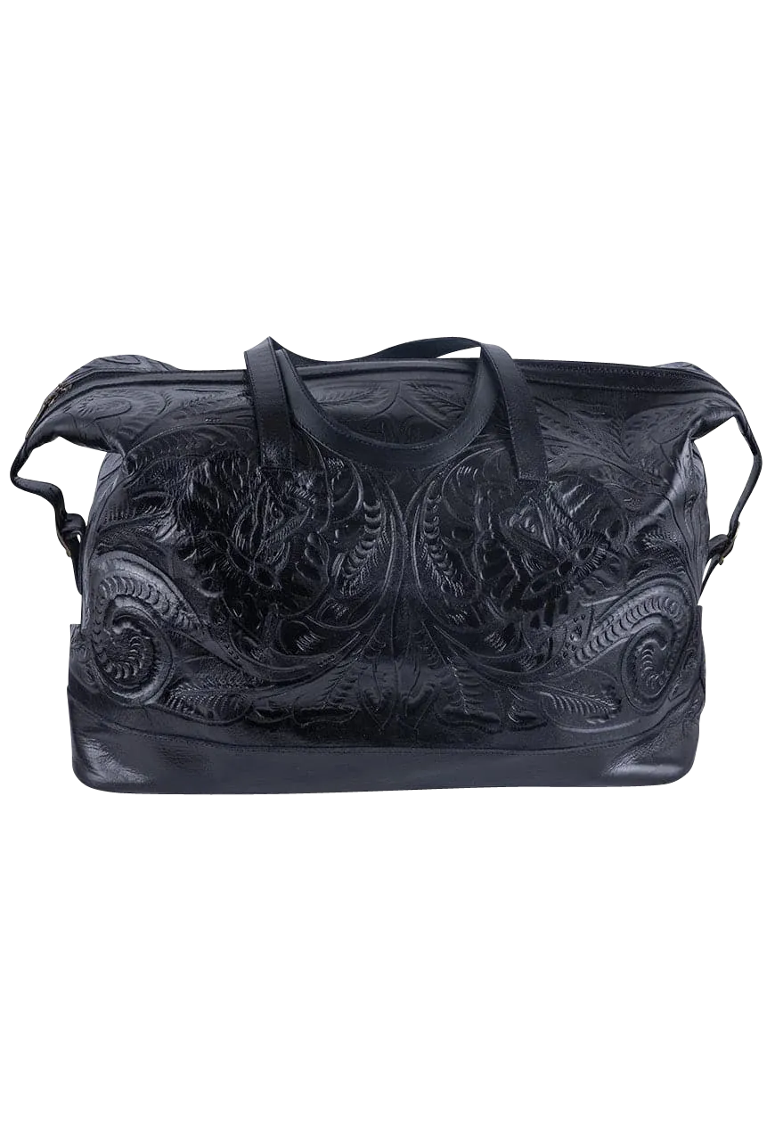 Hide and Chic Aurora Tooled Wristlet Bag