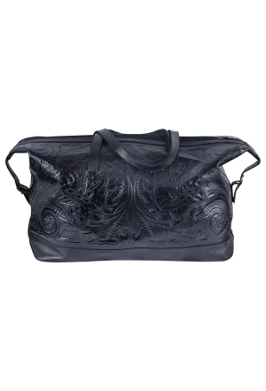 Hide and Chic Aurora Tooled Wristlet Bag