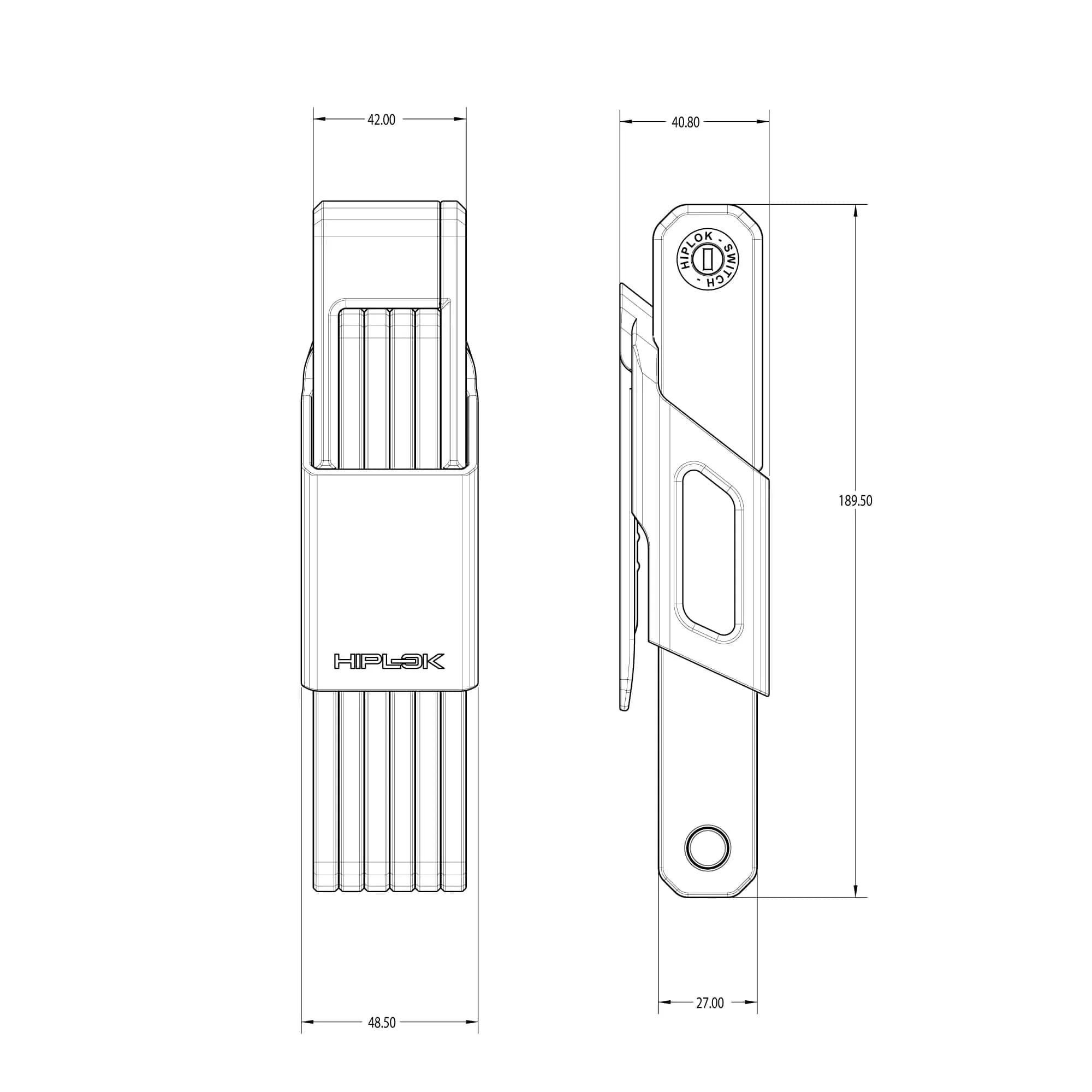 Hiplok Switch Folding Lock