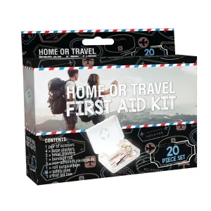 Home or Travel First Aid Kit - 20 Piece Set