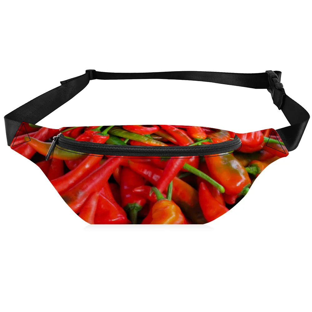 Hot Red Chillies Waist Bag / Bum Bag / Fanny Pack