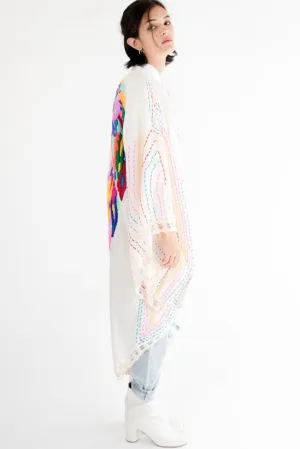 Kaftan Kimono Bila White