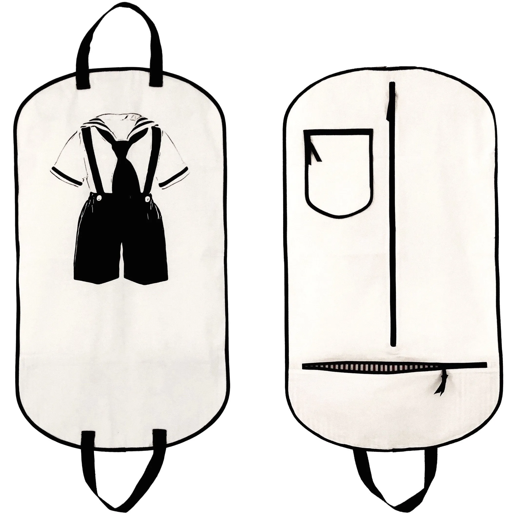 Kids Garment Bag Boy, Cream