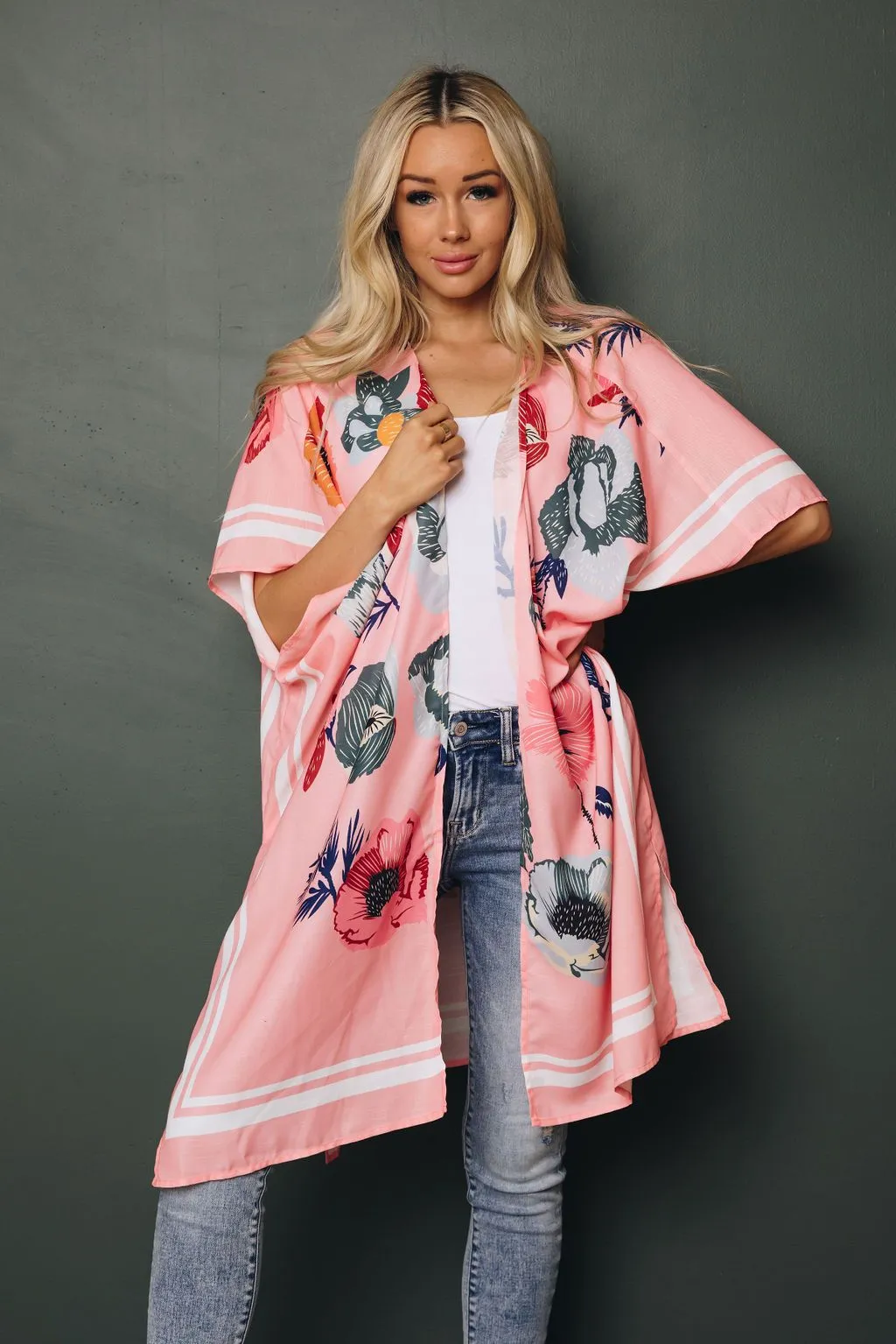 Kristen Floral Waterfall Cardigan