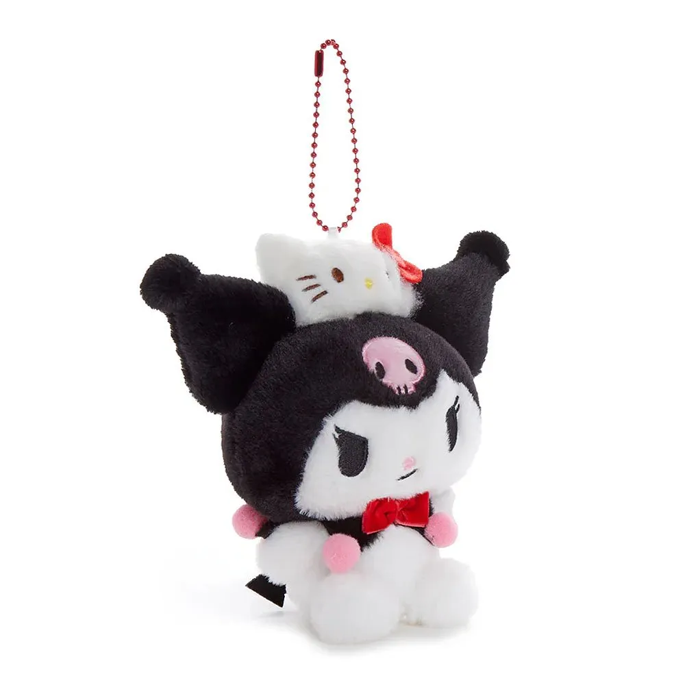 Kuromi Mascot Keychain Plush :Hello Kitty 50th Anniversary