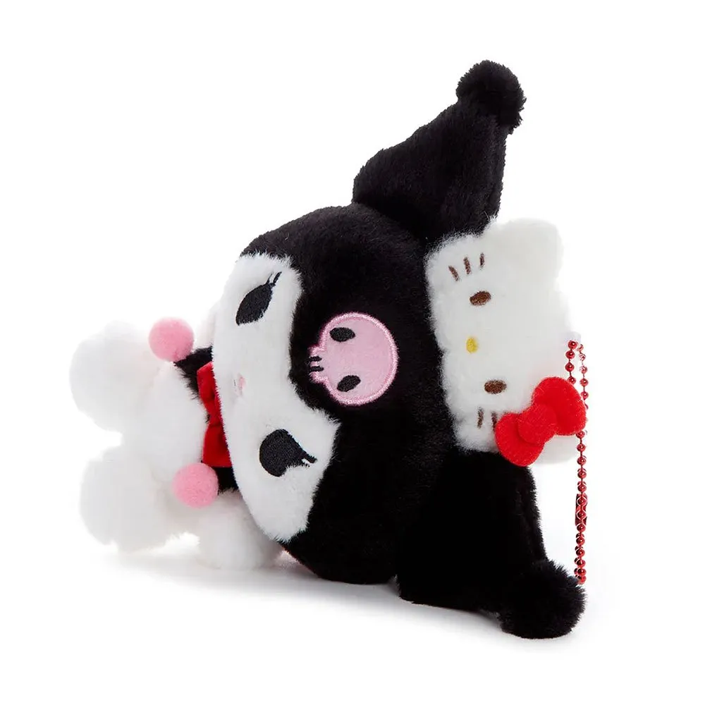 Kuromi Mascot Keychain Plush :Hello Kitty 50th Anniversary