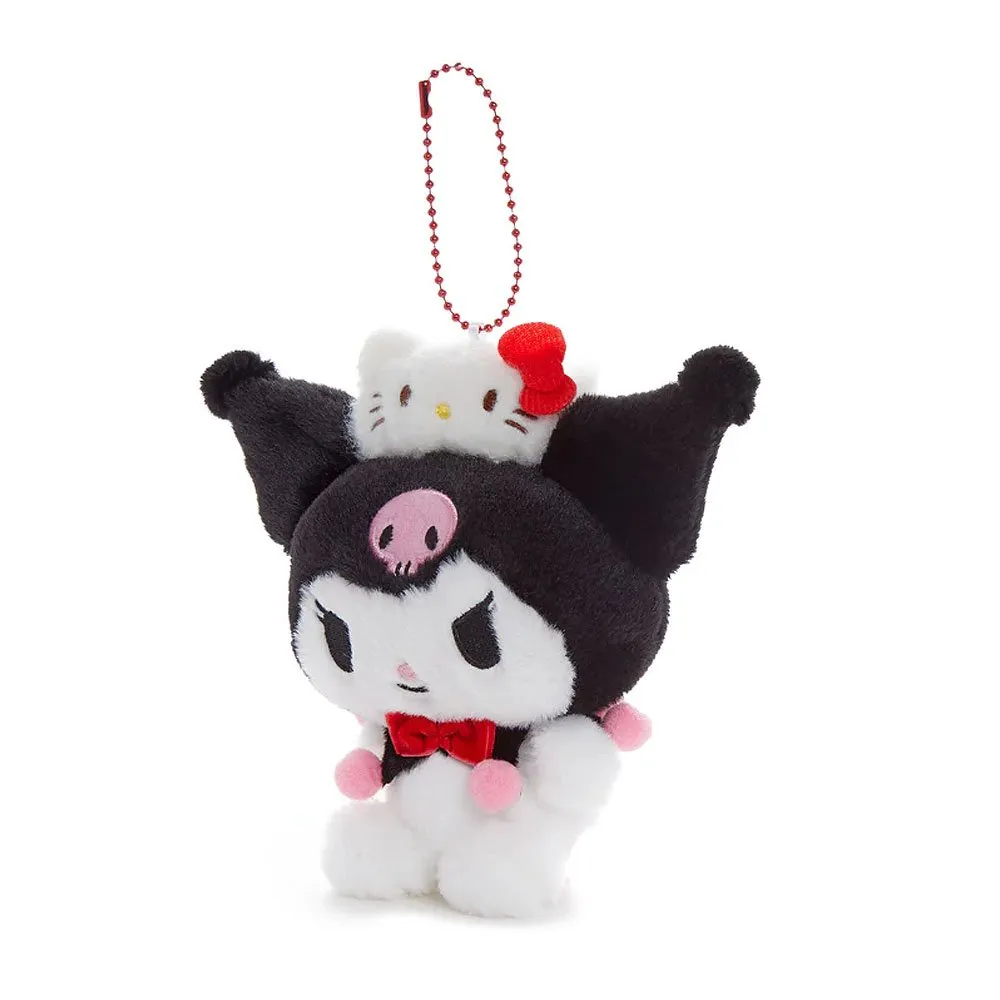 Kuromi Mascot Keychain Plush :Hello Kitty 50th Anniversary