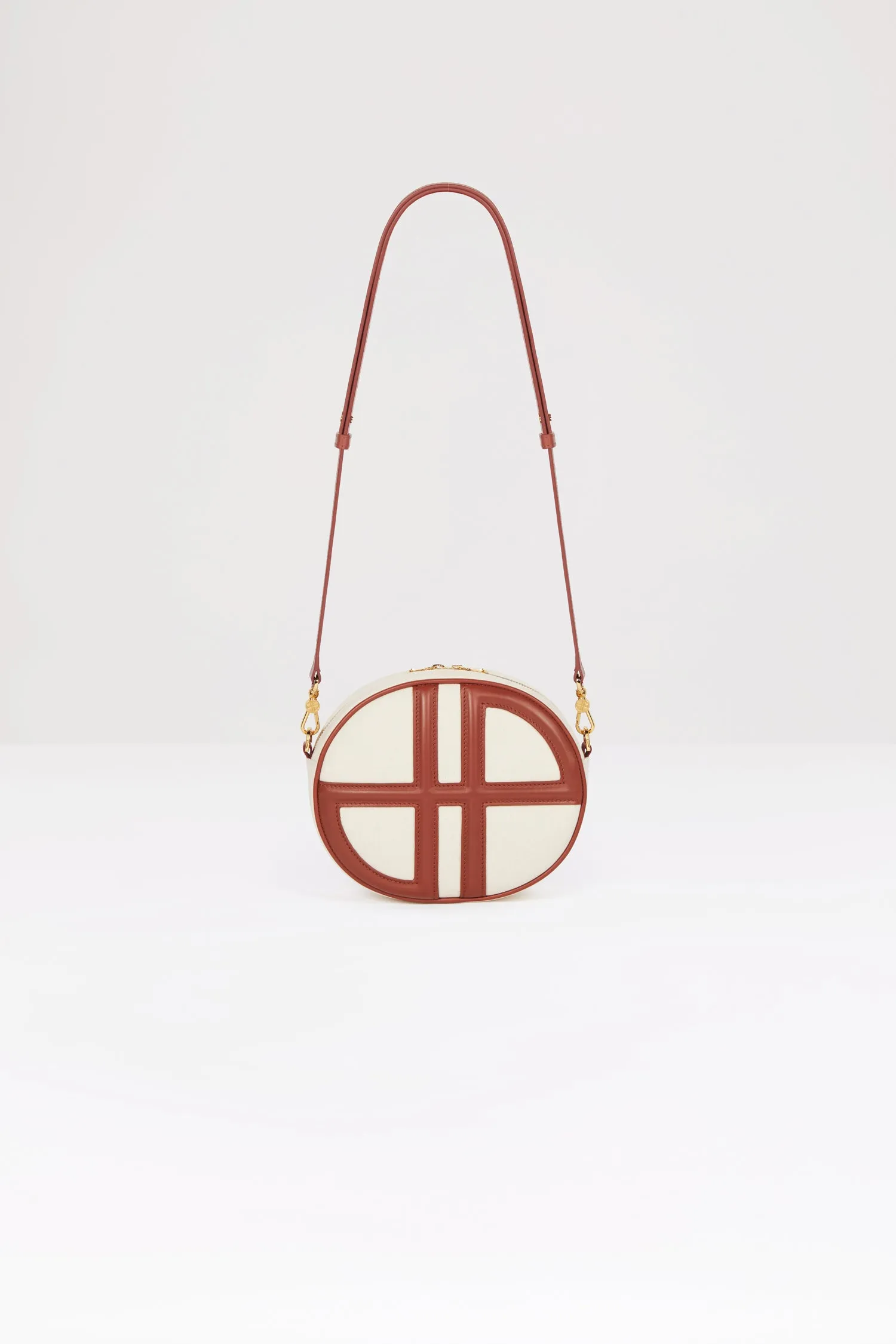 Le JP bag in recycled cotton and leather