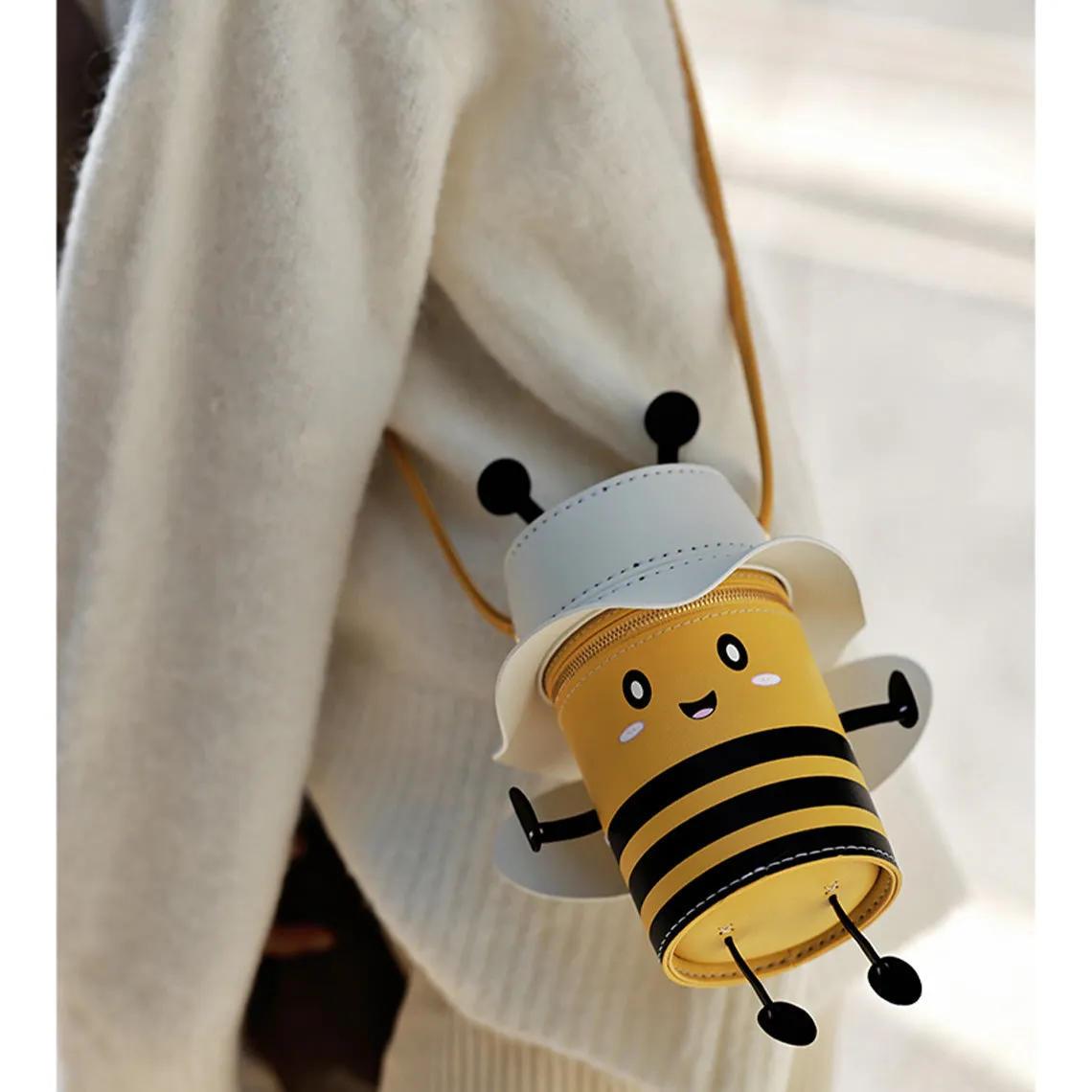 Leather Lovely Bee Crossbody Bag For Kids DIY Kit