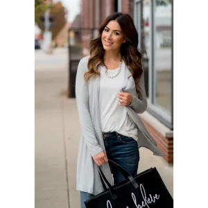 Lightweight Basic Tunic Cardigan