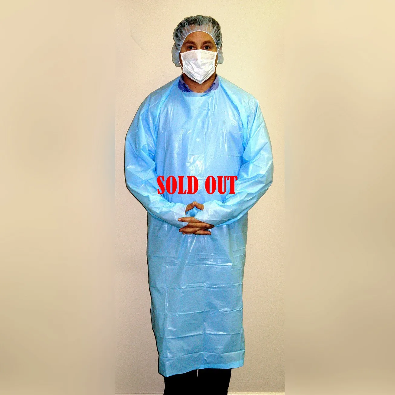 Lightweight Polyethylene Isolation Gown