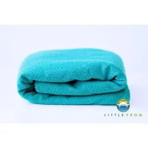 Little Frog Woven Wrap - Turquoise Cube