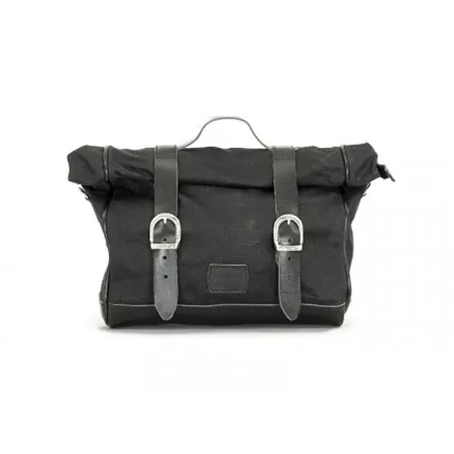 Longride Waxed Canvas Multifit Saddlebag Black - 9.5 Liters