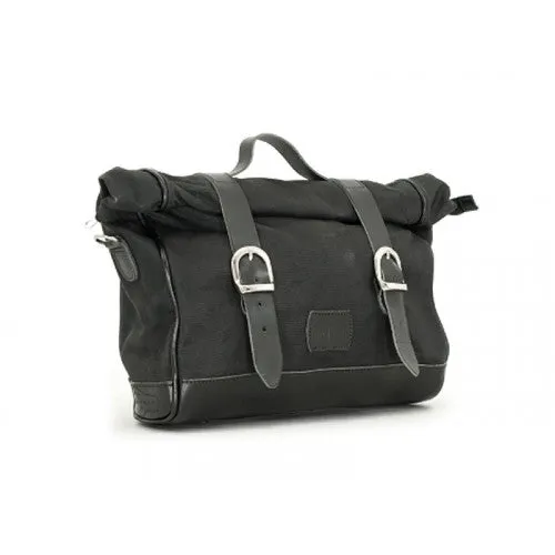 Longride Waxed Canvas Multifit Saddlebag Black - 9.5 Liters