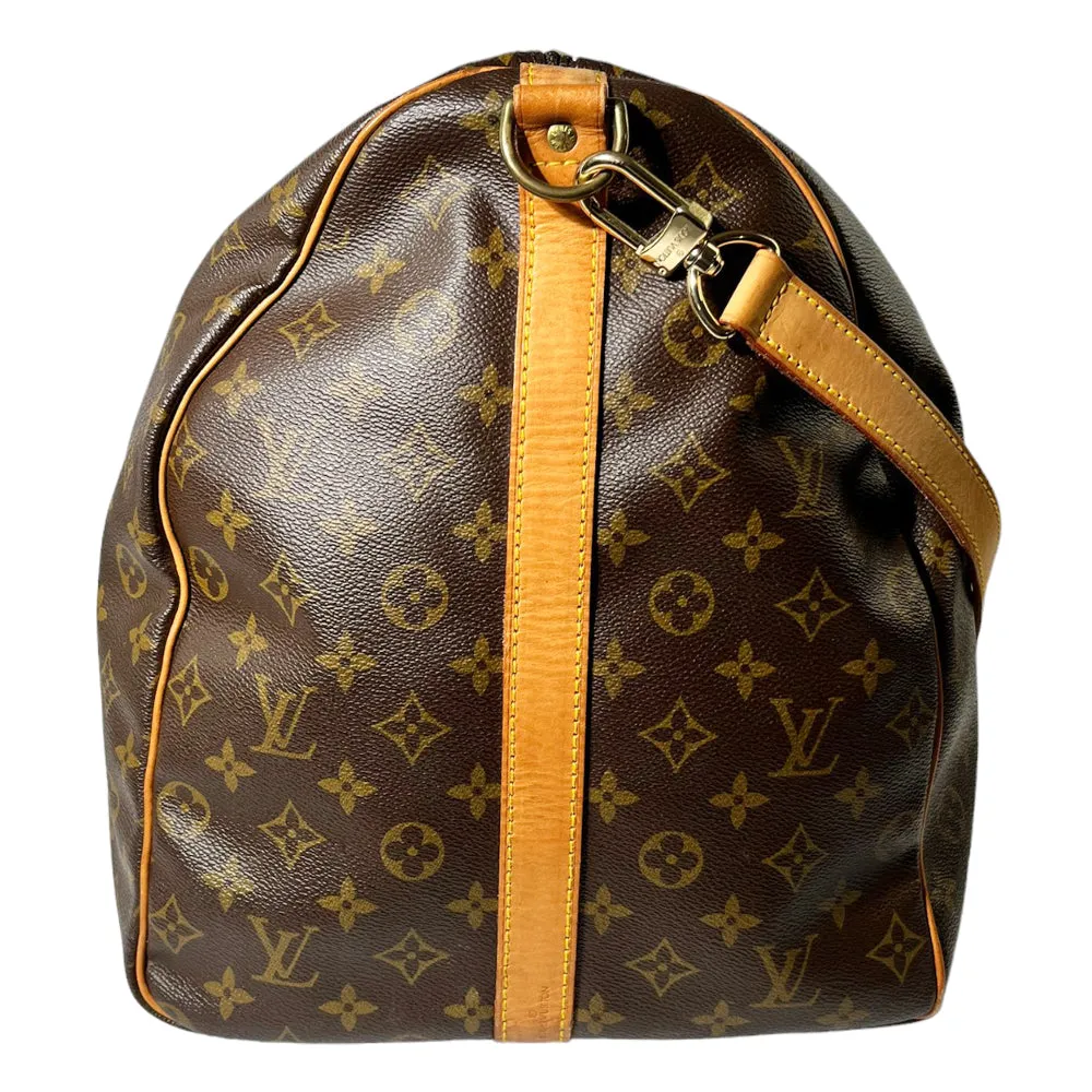 LOUIS VUITTON Keepall Bandouliere 60 Monogram Bag With Strap LHQ114