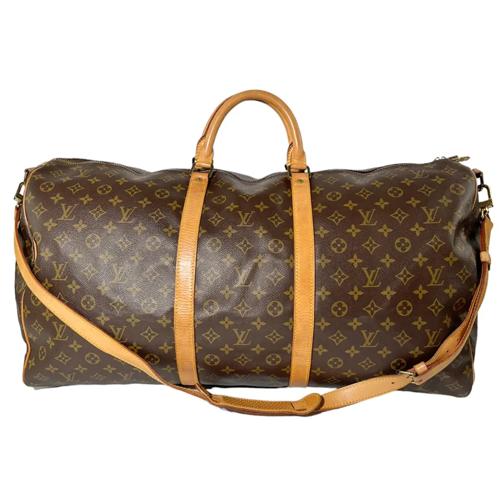 LOUIS VUITTON Keepall Bandouliere 60 Monogram Bag With Strap LHQ114