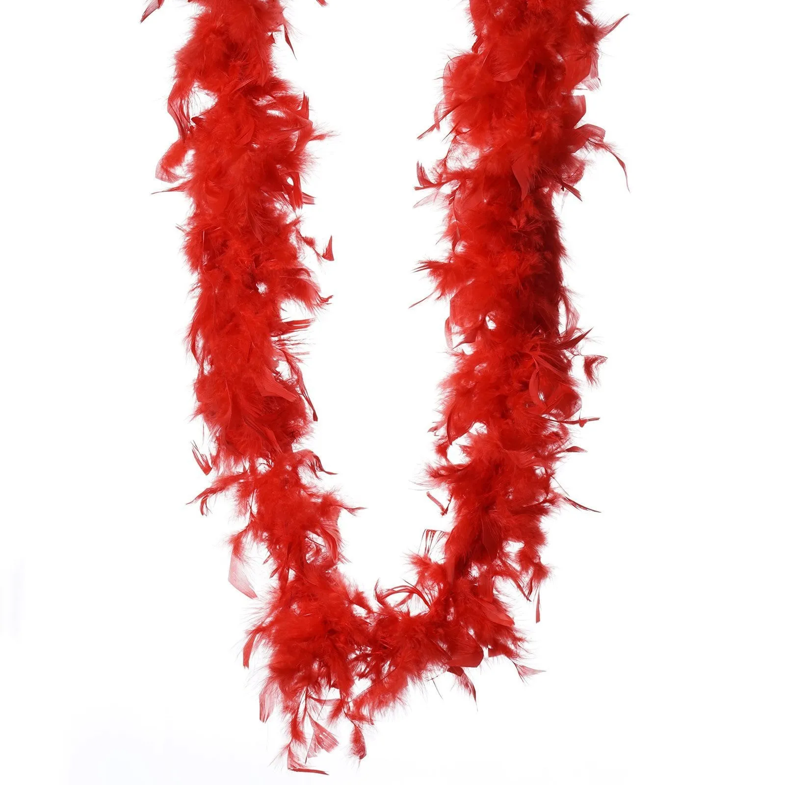 Lush-Chandelle Turkey Boas-Red-2 Yards