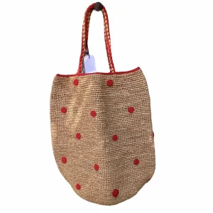 Madrague basket with small red dots