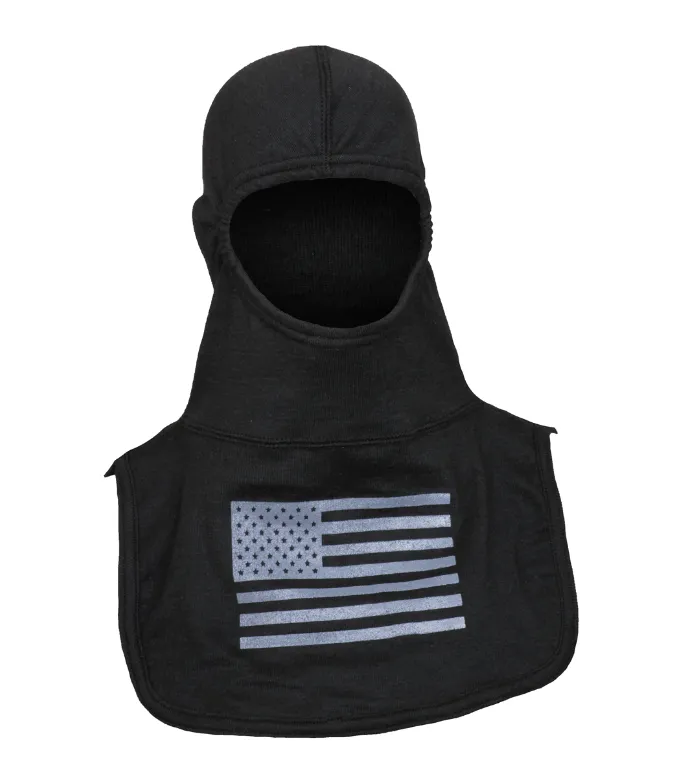 Majestic Fire Apparel Black Hood with Grey Flag