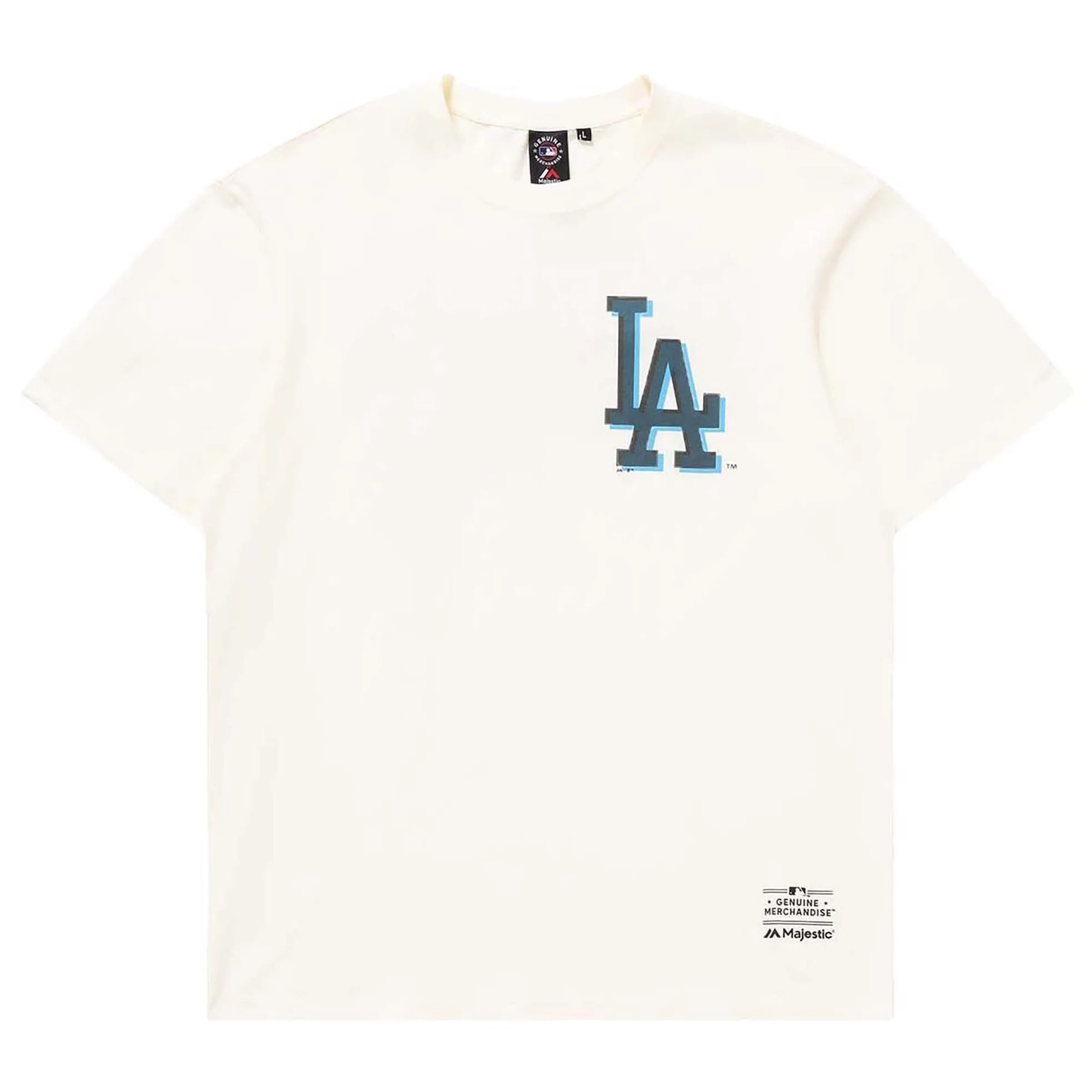 Majestic LA Dodgers Sheer Logo Neon Mens Tee