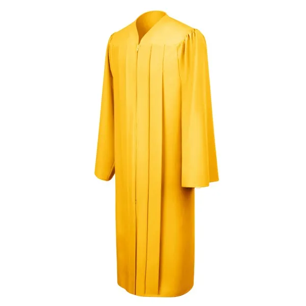 Matte Gold High School Graduation Gown