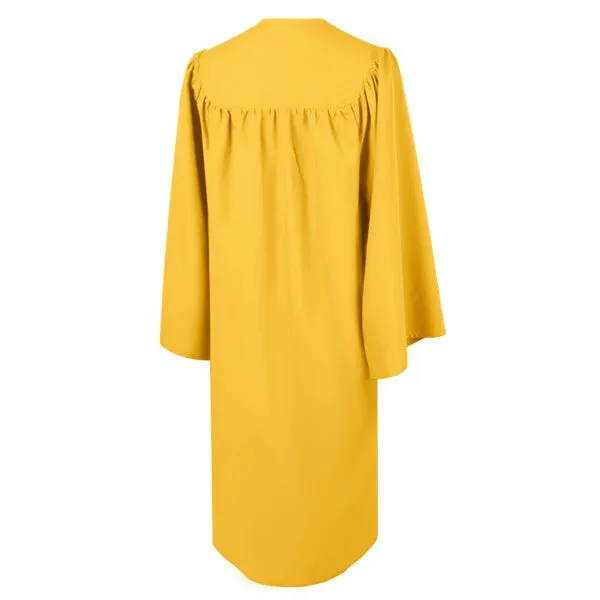 Matte Gold High School Graduation Gown